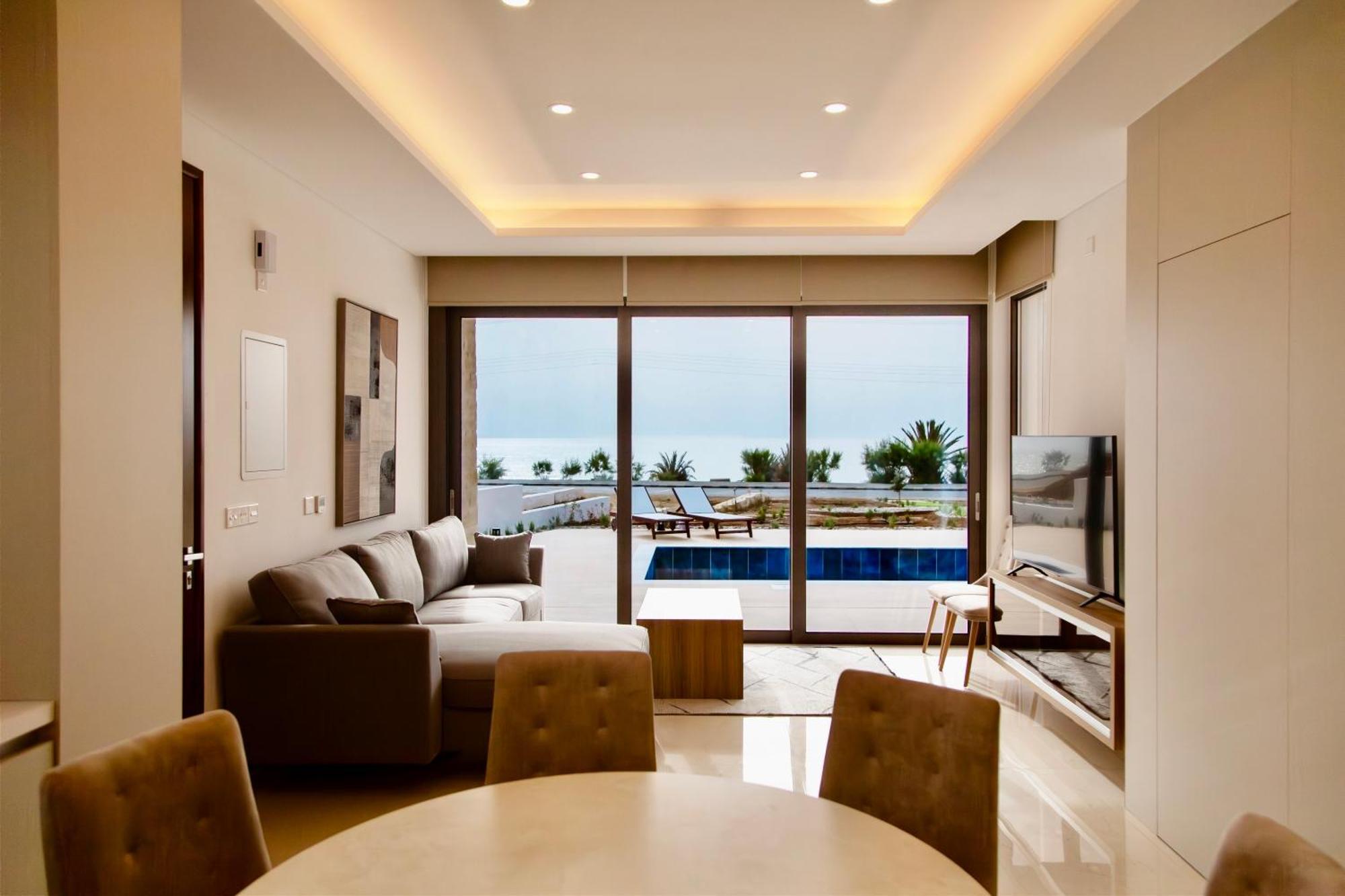 Santa Barbara Seafront Villas W Jacuzzi Pool Paphos Exterior photo